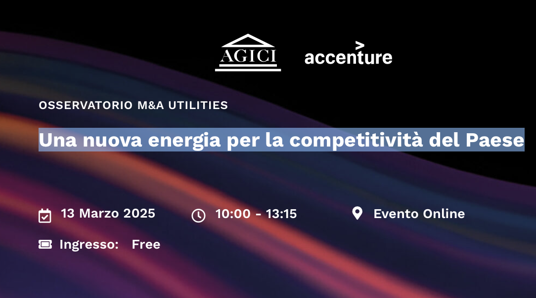 Una nuova energia per la competitività del Paese